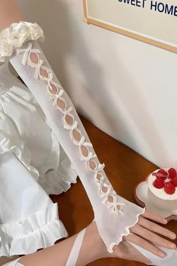 Retro Coquette Gloves - Perfect for Y2K and 90s Fashion Outfits