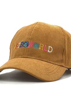 Retro Y2K Astroworld Hat - Perfect for 90s Fashion and Grunge Outfits