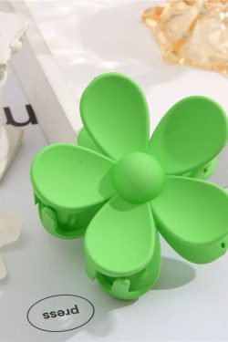 Retro Y2K Flower Shaped Hair Clip - Perfect for 90s and Grunge Outfits