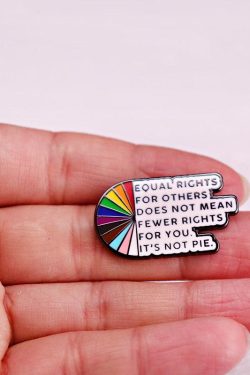 Retro Y2K Grunge Equal Rights Pins - Perfect for 90s Fashion and Y2K Outfits
