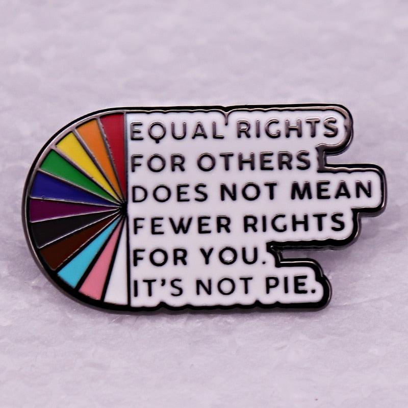 Retro Y2K Grunge Equal Rights Pins - Perfect for 90s Fashion and Y2K Outfits Retro Y2K Grunge Equal Rights Pins - Perfect for 90s Fashion and Y2K Outfits