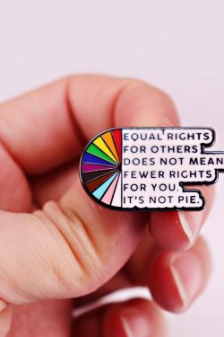 Retro Y2K Grunge Equal Rights Pins - Perfect for 90s Fashion and Y2K Outfits