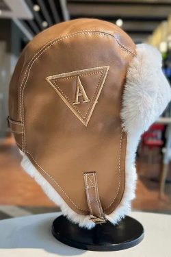 Vintage Faux Fur Aviator Hat - Retro Y2K Fashion Accessory for Grunge & 90s Outfits