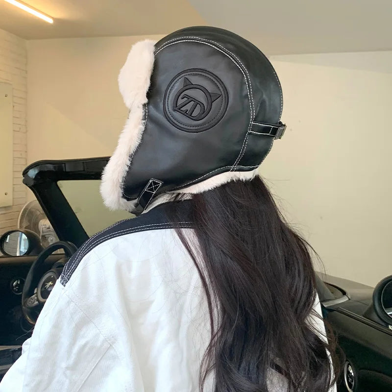 Vintage Faux Fur Aviator Hat - Retro Y2K Fashion Accessory for Grunge & 90s Outfits Vintage Faux Fur Aviator Hat - Retro Y2K Fashion Accessory for Grunge & 90s Outfits