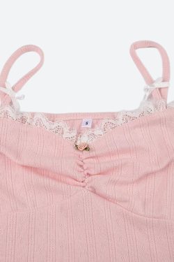 Y2K Coquette Bow Straps Ruched Top - Retro 90s Fashion Statement