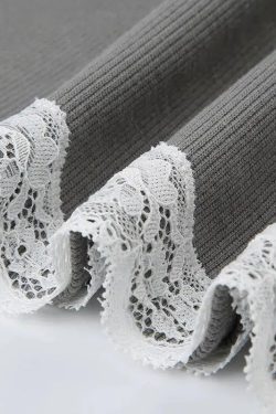 Y2K Coquette Off Shoulder Lace Top - Retro 90s Fashion Grunge Style