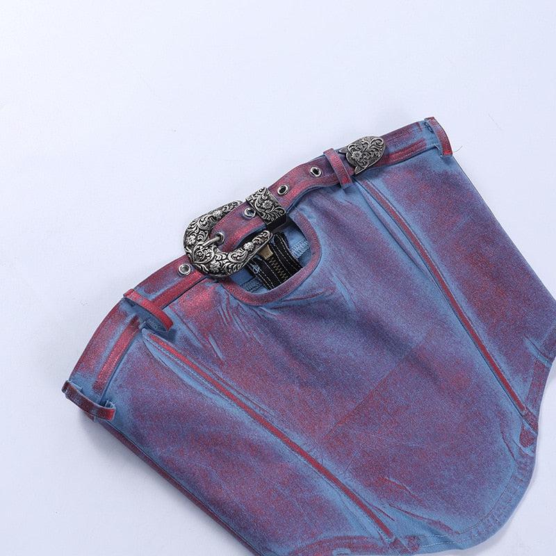 Y2K Fashion Belted Tube Top - Retro Style Grunge Outfit Essential Y2K Fashion Belted Tube Top - Retro Style Grunge Outfit Essential