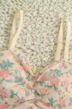 Y2K Floral Cottagecore Crop Top - Retro Style Summer Fashion