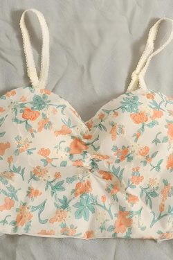 Y2K Floral Cottagecore Crop Top - Retro Style Summer Fashion