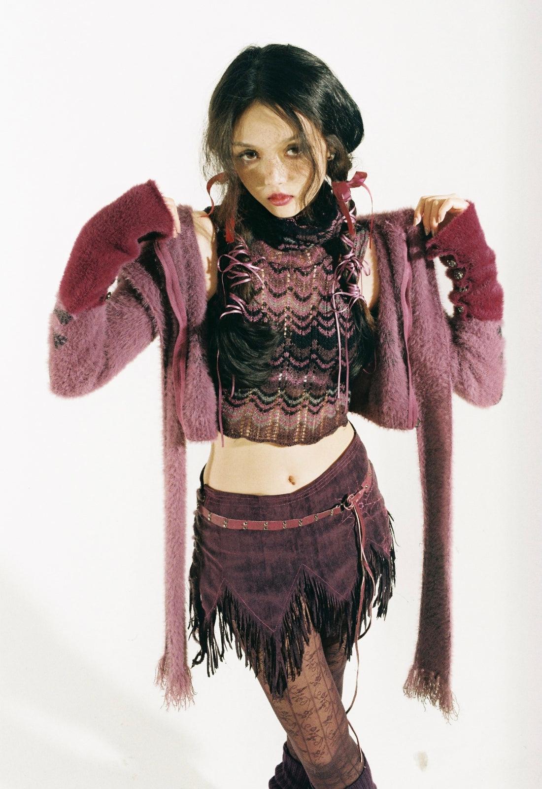 Y2K Grunge Gothic Skull Hooded Cardigan - Retro 90s Fashion Statement Y2K Grunge Gothic Skull Hooded Cardigan - Retro 90s Fashion Statement