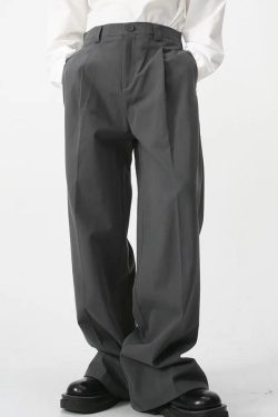 Y2K High Waist Baggy Pants - Retro 90s Grunge Style