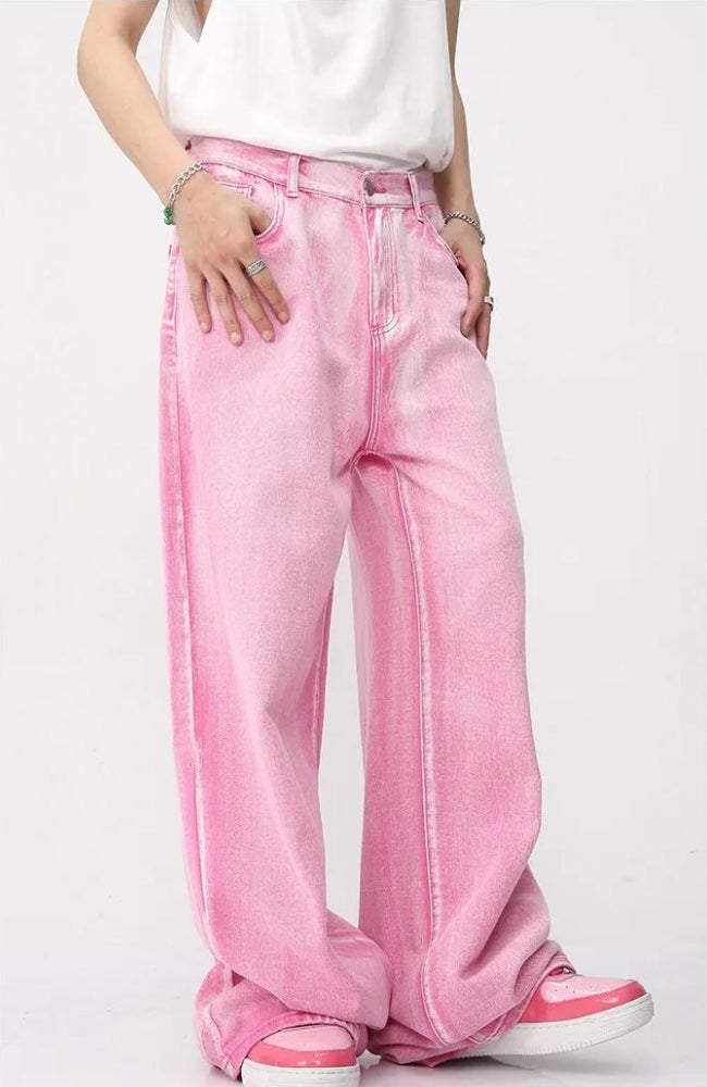 Y2K Pink Denim Jacket & Pants Two Piece Set - Retro Style 90s Fashion Outfit Y2K Pink Denim Jacket & Pants Two Piece Set - Retro Style 90s Fashion Outfit