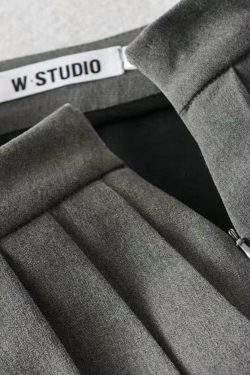 Y2K Pleated Mini School Skort - Retro 90s Fashion Grunge Outfit