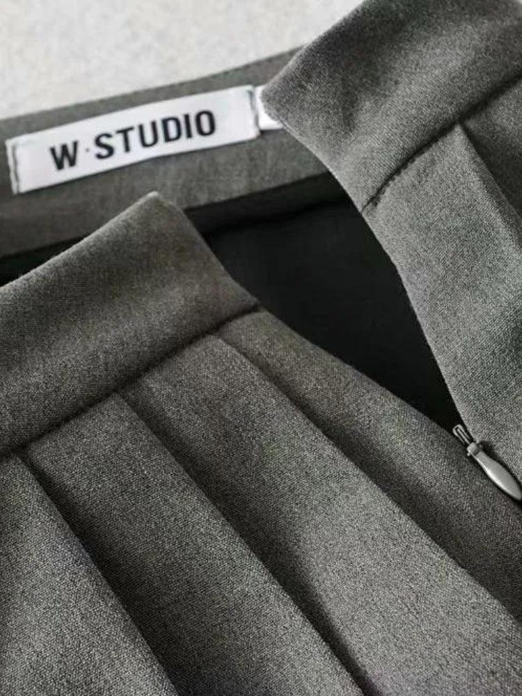 Y2K Pleated Mini School Skort - Retro 90s Fashion Grunge Outfit Y2K Pleated Mini School Skort - Retro 90s Fashion Grunge Outfit