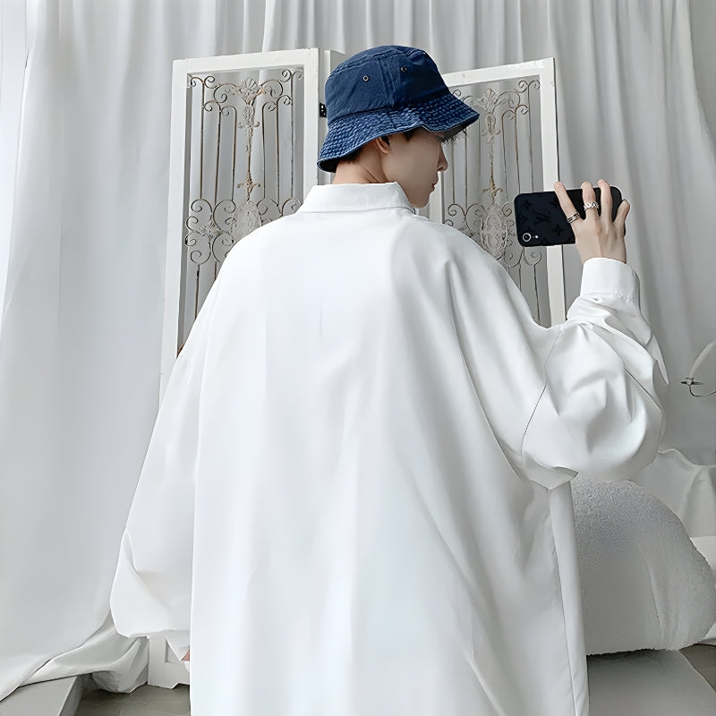 Y2K Retro Chain Detailed Long Sleeve Shirt - Perfect for Grunge and 90s Fashion Y2K Retro Chain Detailed Long Sleeve Shirt - Perfect for Grunge and 90s Fashion