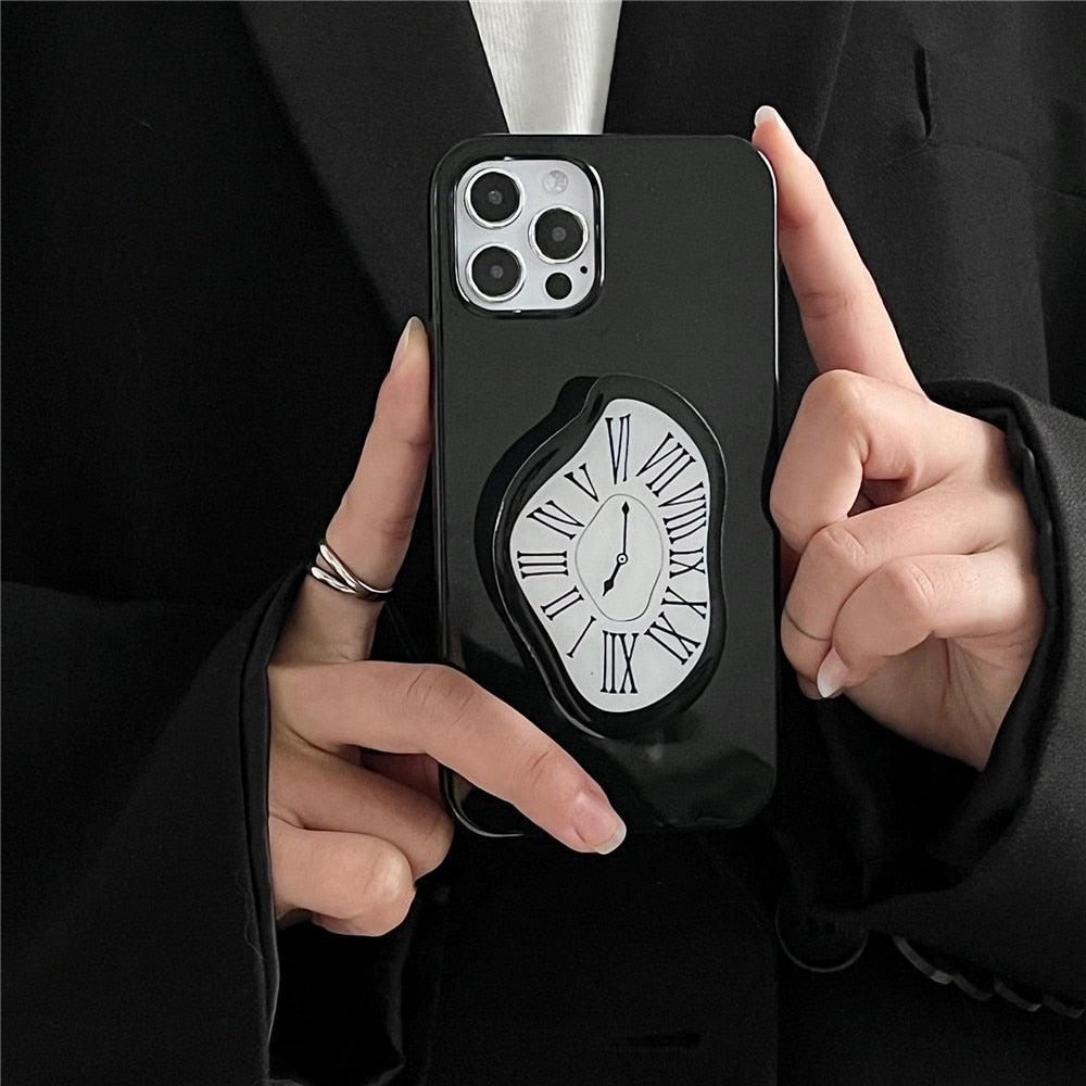 Y2K Retro Salvador Dali Melting Clock Phone Case - Unique 90s Grunge Style Accessory Y2K Retro Salvador Dali Melting Clock Phone Case - Unique 90s Grunge Style Accessory