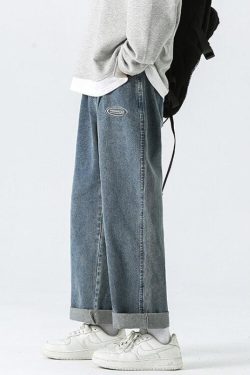 Y2K Retro Soft Boy Baggy Jeans - Perfect for 90s and Grunge Outfits