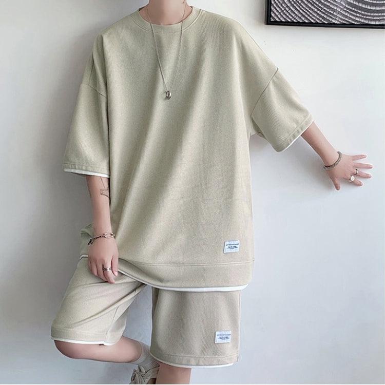 Y2K Retro Soft Boy Sweatshirt & Sweatshorts Two Piece Set - Perfect Y2K Summer Outfit
