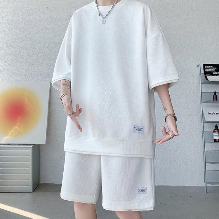 Y2K Retro Soft Boy Sweatshirt & Sweatshorts Two Piece Set - Perfect Y2K Summer Outfit