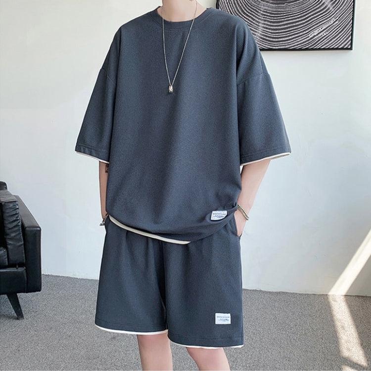 Y2K Retro Soft Boy Sweatshirt & Sweatshorts Two Piece Set - Perfect Y2K Summer Outfit
