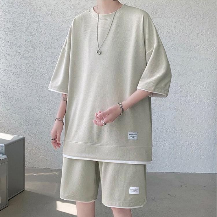 Y2K Retro Soft Boy Sweatshirt & Sweatshorts Two Piece Set - Perfect Y2K Summer Outfit