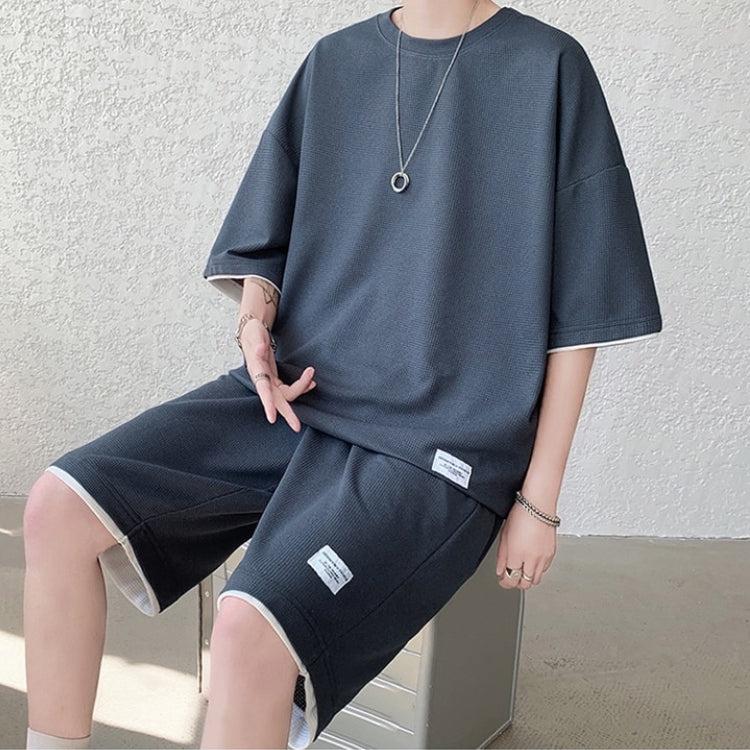 Y2K Retro Soft Boy Sweatshirt & Sweatshorts Two Piece Set - Perfect Y2K Summer Outfit