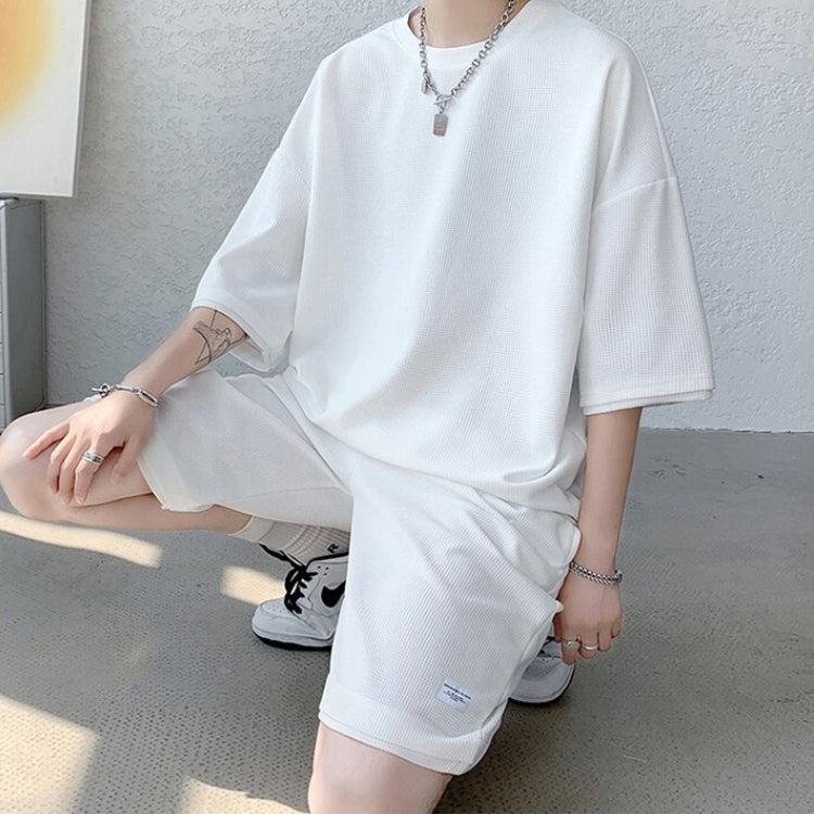 Y2K Retro Soft Boy Sweatshirt & Sweatshorts Two Piece Set - Perfect Y2K Summer Outfit