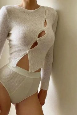 Y2K Retro Soft Girl Button Up Knitted Top - Perfect for 90s and Y2K Summer Outfits