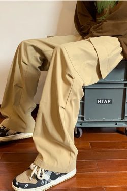 Y2K Retro Style Drawstring Cargo Parachute Pants - Perfect for 90s and Grunge Outfits