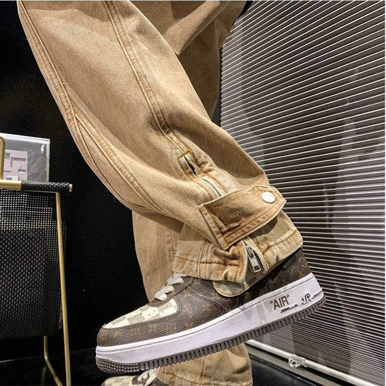 Y2K Retro Style Straight Leg Baggy Jeans - Perfect for 90s and Grunge Outfits Y2K Retro Style Straight Leg Baggy Jeans - Perfect for 90s and Grunge Outfits