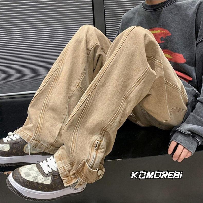 Y2K Retro Style Straight Leg Baggy Jeans - Perfect for 90s and Grunge Outfits Y2K Retro Style Straight Leg Baggy Jeans - Perfect for 90s and Grunge Outfits