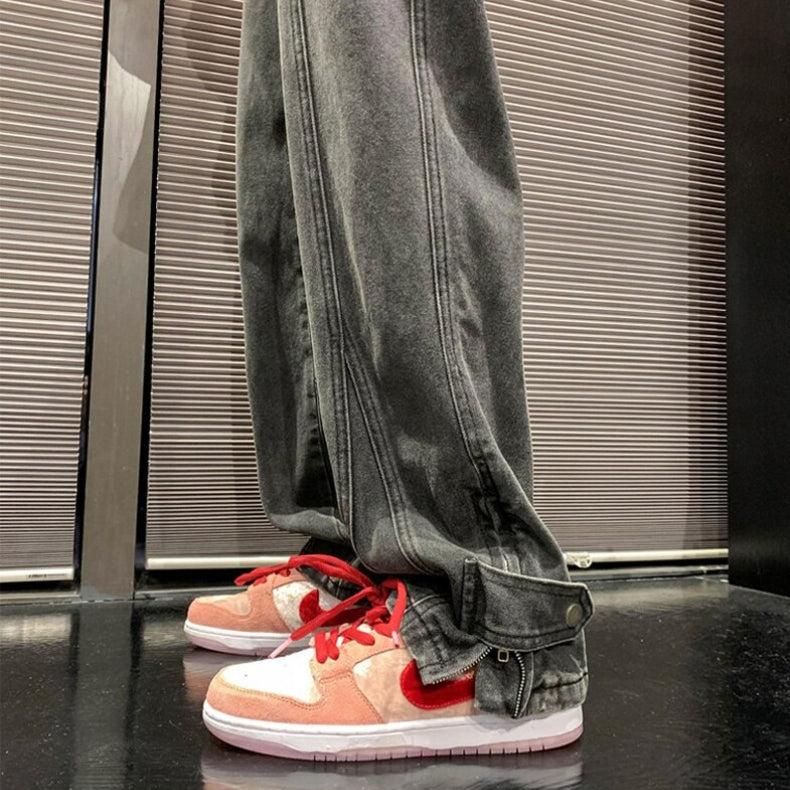 Y2K Retro Style Straight Leg Baggy Jeans - Perfect for 90s and Grunge Outfits Y2K Retro Style Straight Leg Baggy Jeans - Perfect for 90s and Grunge Outfits