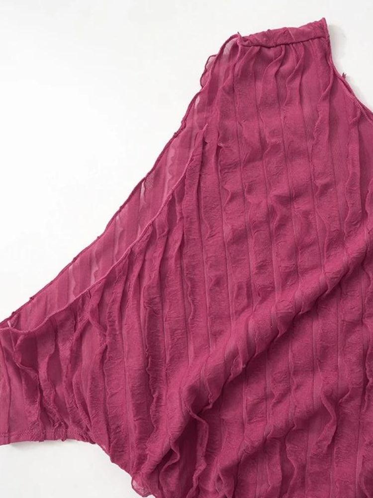 Y2K Ruffled One Shoulder Top & Mini Skirt Set - Perfect for Retro Summer Outfits Y2K Ruffled One Shoulder Top & Mini Skirt Set - Perfect for Retro Summer Outfits