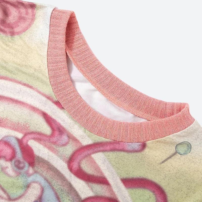 Y2K Soft Girl Dream World Top - Retro 90s Fashion Grunge Outfit