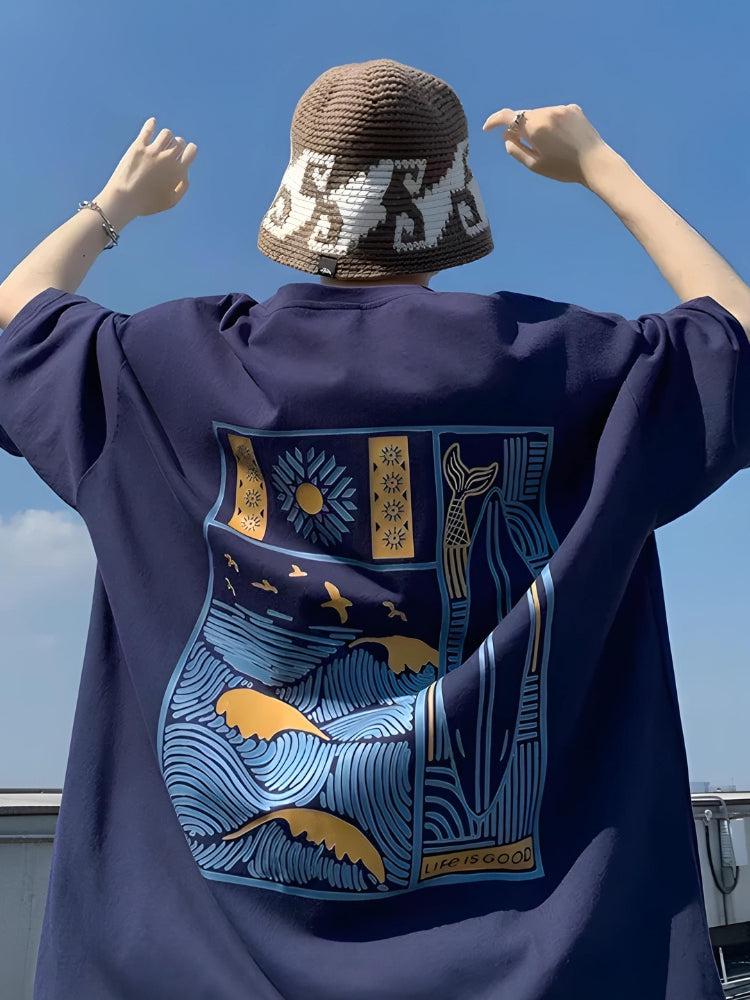 Y2K Summer Soft Boy Tee - Retro 90s Fashion Grunge Outfit