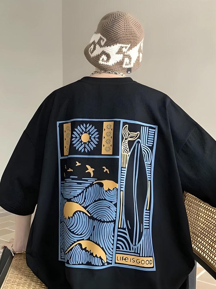 Y2K Summer Soft Boy Tee - Retro 90s Fashion Grunge Outfit