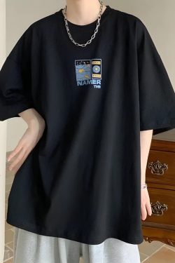 Y2K Summer Soft Boy Tee - Retro 90s Fashion Grunge Outfit