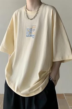 Y2K Summer Soft Boy Tee - Retro 90s Fashion Grunge Outfit