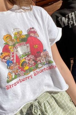 90s-Style Cartoons Top: Y2K Fashion Nostalgia with a Retro Vibe