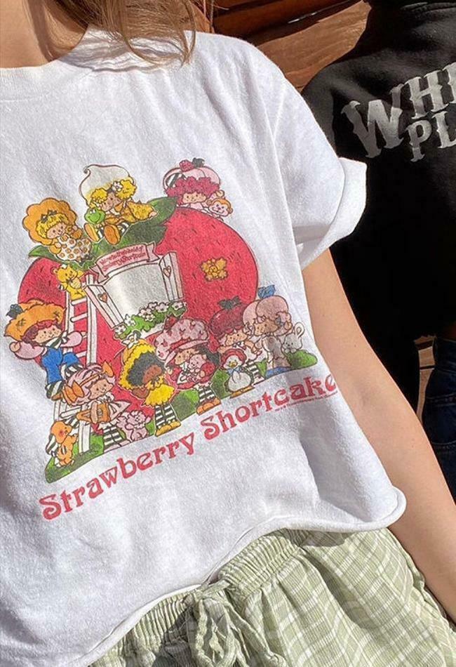 90s-Style Cartoons Top: Y2K Fashion Nostalgia with a Retro Vibe 90s-Style Cartoons Top: Y2K Fashion Nostalgia with a Retro Vibe