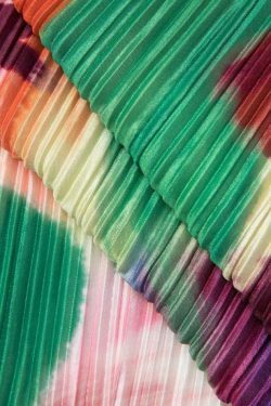 Abstract Cowl Neck Plisse Maxi Dress in Y2K Fashion Aesthetic