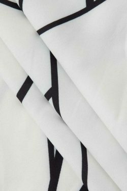 Abstract Stripe Frill Trim Maxi Dress: Coquette Aesthetic, Y2K Fashion, Grunge Style, Pastel Goth