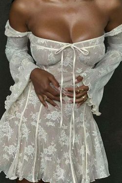 Acubi Fashion Lace Dress: Y2K Aesthetic - Grunge, Pastel Goth, Cute