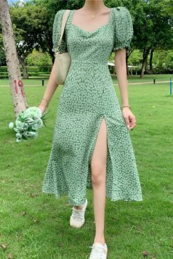 Alexis Cottagecore Dress - Y2K Fashion - Coquette Aesthetic - Grunge Style -