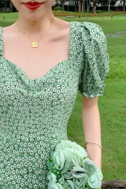 Alexis Cottagecore Dress - Y2K Fashion - Coquette Aesthetic - Grunge Style -