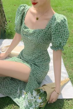 Alexis Cottagecore Dress - Y2K Fashion - Coquette Aesthetic - Grunge Style -