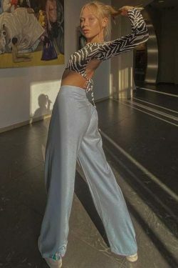 Amelia Backless Lace Up Top - Y2K Fashion Coquette Aesthetic Grunge Style Cute Tops Pastel Goth