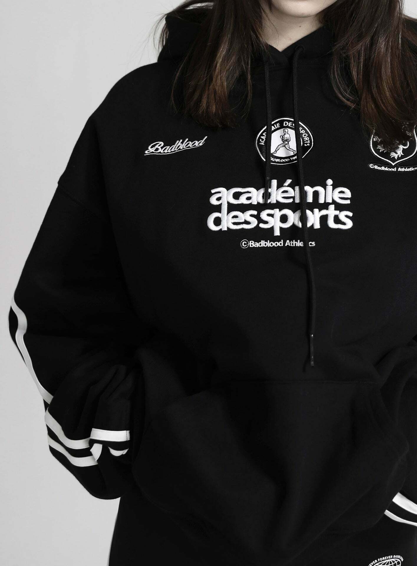 American Retro Embroidery Pure Cotton Hoodie - Y2K Fashion Aesthetic with Coquette and Grunge Style American Retro Embroidery Pure Cotton Hoodie - Y2K Fashion Aesthetic with Coquette and Grunge Style