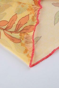 Angelic Floral Print Halter Top for Y2K Fashion Enthusiasts with Coquette and Grunge Aesthetic Vibe