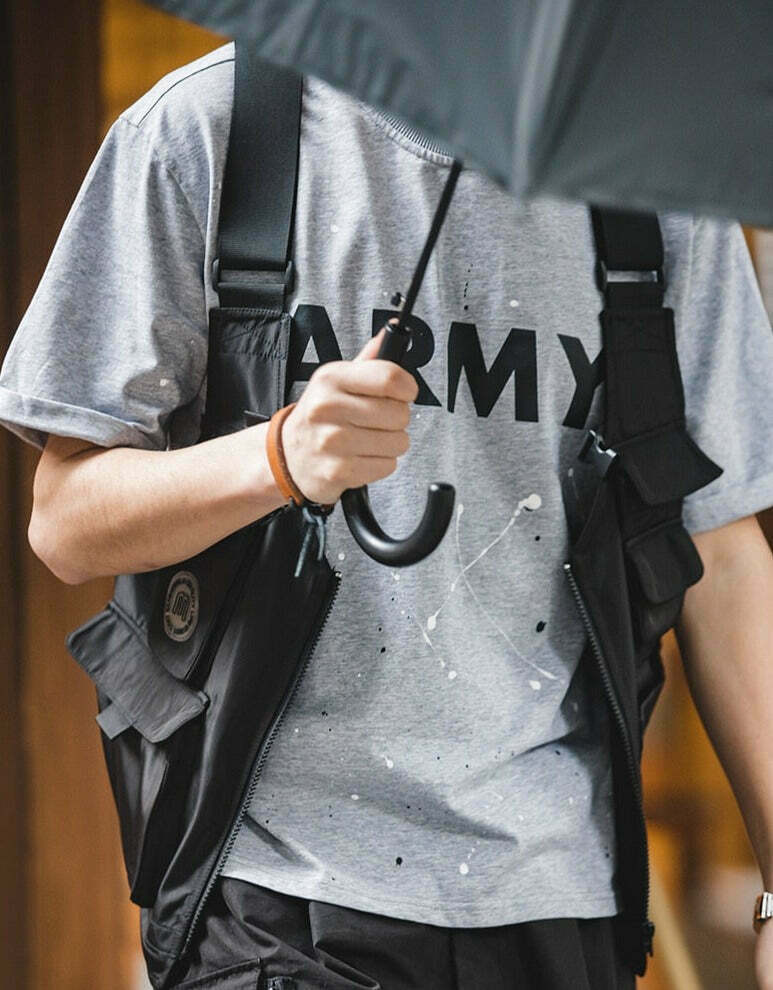 ant Convertible Utility Vest/Bag - Y2K Fashion, Coquette & Grunge Aesthetic ant Convertible Utility Vest/Bag - Y2K Fashion, Coquette & Grunge Aesthetic